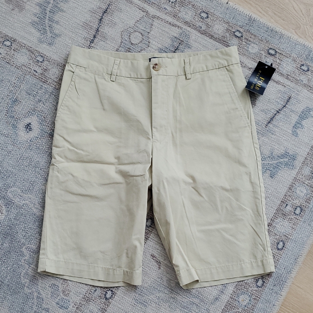 NWT Polo Ralph Lauren Teen Boys Khaki Shorts Sz16